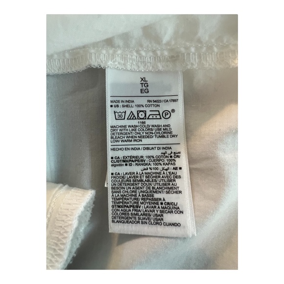 π EUC OLD NAVY White Button Up Shirt Dress | Size XL - Picture 8 of 10